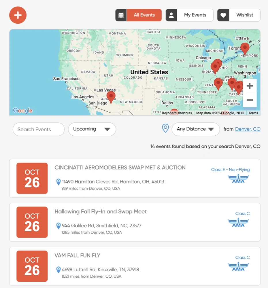 The community event calendar